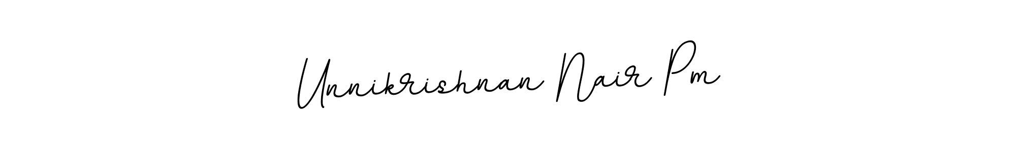 It looks lik you need a new signature style for name Unnikrishnan Nair Pm. Design unique handwritten (BallpointsItalic-DORy9) signature with our free signature maker in just a few clicks. Unnikrishnan Nair Pm signature style 11 images and pictures png