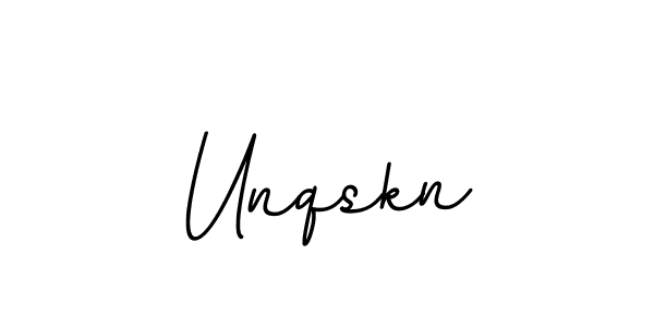 This is the best signature style for the Unqskn name. Also you like these signature font (BallpointsItalic-DORy9). Mix name signature. Unqskn signature style 11 images and pictures png