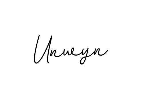 Make a beautiful signature design for name Unwyn. With this signature (BallpointsItalic-DORy9) style, you can create a handwritten signature for free. Unwyn signature style 11 images and pictures png