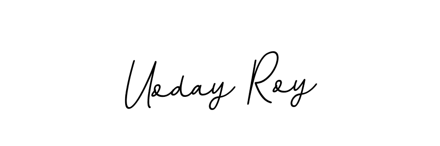 Use a signature maker to create a handwritten signature online. With this signature software, you can design (BallpointsItalic-DORy9) your own signature for name Uoday Roy. Uoday Roy signature style 11 images and pictures png