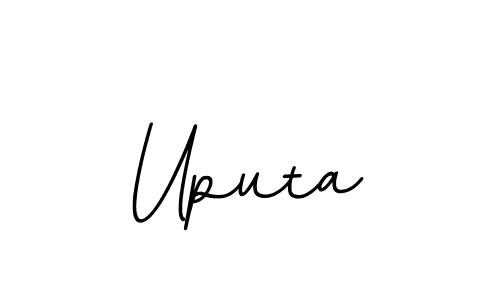 How to make Uputa name signature. Use BallpointsItalic-DORy9 style for creating short signs online. This is the latest handwritten sign. Uputa signature style 11 images and pictures png