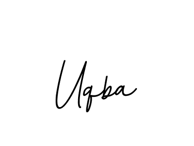 You should practise on your own different ways (BallpointsItalic-DORy9) to write your name (Uqba) in signature. don't let someone else do it for you. Uqba signature style 11 images and pictures png