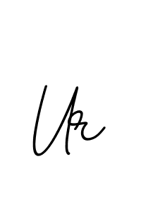 Design your own signature with our free online signature maker. With this signature software, you can create a handwritten (BallpointsItalic-DORy9) signature for name Ur. Ur signature style 11 images and pictures png