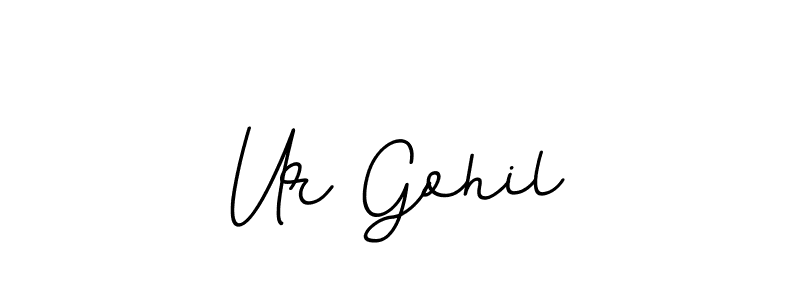 Create a beautiful signature design for name Ur Gohil. With this signature (BallpointsItalic-DORy9) fonts, you can make a handwritten signature for free. Ur Gohil signature style 11 images and pictures png