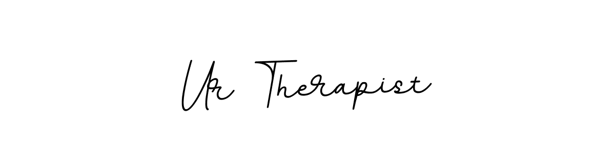 Design your own signature with our free online signature maker. With this signature software, you can create a handwritten (BallpointsItalic-DORy9) signature for name Ur Therapist. Ur Therapist signature style 11 images and pictures png