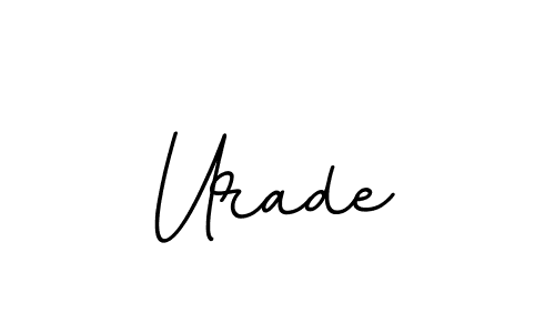 Create a beautiful signature design for name Urade. With this signature (BallpointsItalic-DORy9) fonts, you can make a handwritten signature for free. Urade signature style 11 images and pictures png