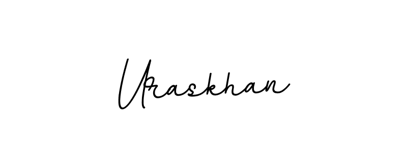 Similarly BallpointsItalic-DORy9 is the best handwritten signature design. Signature creator online .You can use it as an online autograph creator for name Uraskhan. Uraskhan signature style 11 images and pictures png