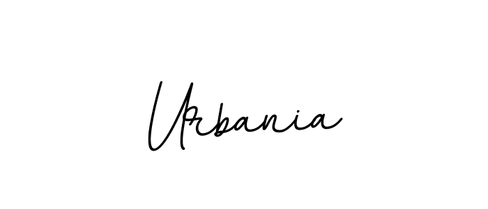 Urbania stylish signature style. Best Handwritten Sign (BallpointsItalic-DORy9) for my name. Handwritten Signature Collection Ideas for my name Urbania. Urbania signature style 11 images and pictures png