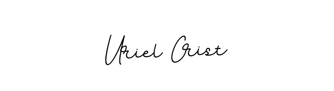 Create a beautiful signature design for name Uriel Crist. With this signature (BallpointsItalic-DORy9) fonts, you can make a handwritten signature for free. Uriel Crist signature style 11 images and pictures png