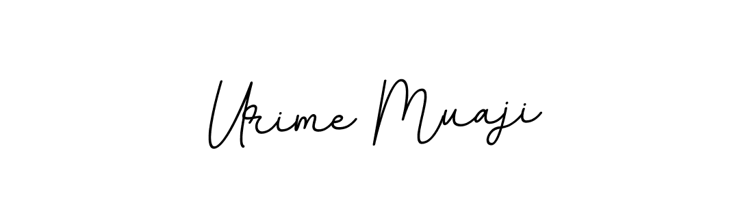 Design your own signature with our free online signature maker. With this signature software, you can create a handwritten (BallpointsItalic-DORy9) signature for name Urime Muaji. Urime Muaji signature style 11 images and pictures png