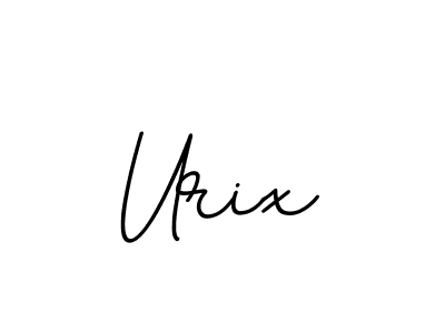 Design your own signature with our free online signature maker. With this signature software, you can create a handwritten (BallpointsItalic-DORy9) signature for name Urix. Urix signature style 11 images and pictures png