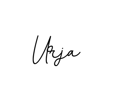 Create a beautiful signature design for name Urja. With this signature (BallpointsItalic-DORy9) fonts, you can make a handwritten signature for free. Urja signature style 11 images and pictures png
