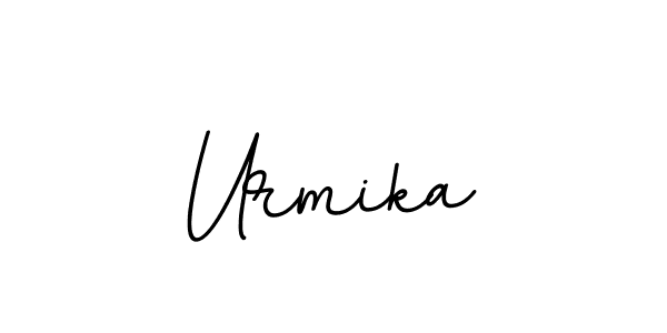 Use a signature maker to create a handwritten signature online. With this signature software, you can design (BallpointsItalic-DORy9) your own signature for name Urmika. Urmika signature style 11 images and pictures png