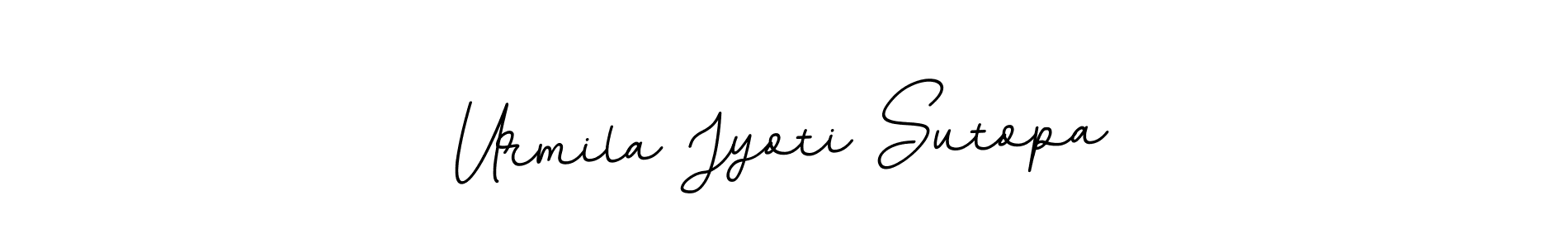 BallpointsItalic-DORy9 is a professional signature style that is perfect for those who want to add a touch of class to their signature. It is also a great choice for those who want to make their signature more unique. Get Urmila Jyoti Sutopa name to fancy signature for free. Urmila Jyoti Sutopa signature style 11 images and pictures png