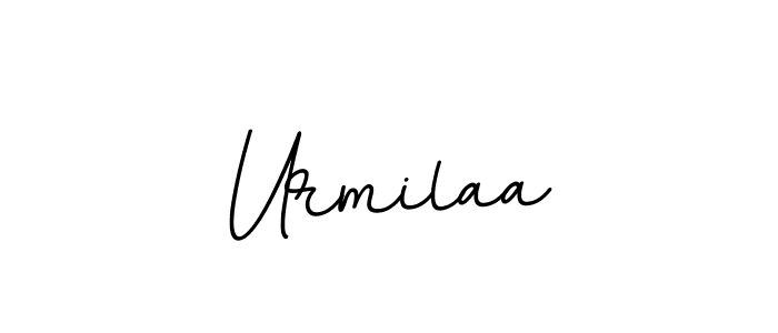 The best way (BallpointsItalic-DORy9) to make a short signature is to pick only two or three words in your name. The name Urmilaa include a total of six letters. For converting this name. Urmilaa signature style 11 images and pictures png