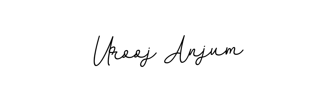 if you are searching for the best signature style for your name Urooj Anjum. so please give up your signature search. here we have designed multiple signature styles  using BallpointsItalic-DORy9. Urooj Anjum signature style 11 images and pictures png