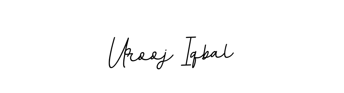 Urooj Iqbal stylish signature style. Best Handwritten Sign (BallpointsItalic-DORy9) for my name. Handwritten Signature Collection Ideas for my name Urooj Iqbal. Urooj Iqbal signature style 11 images and pictures png