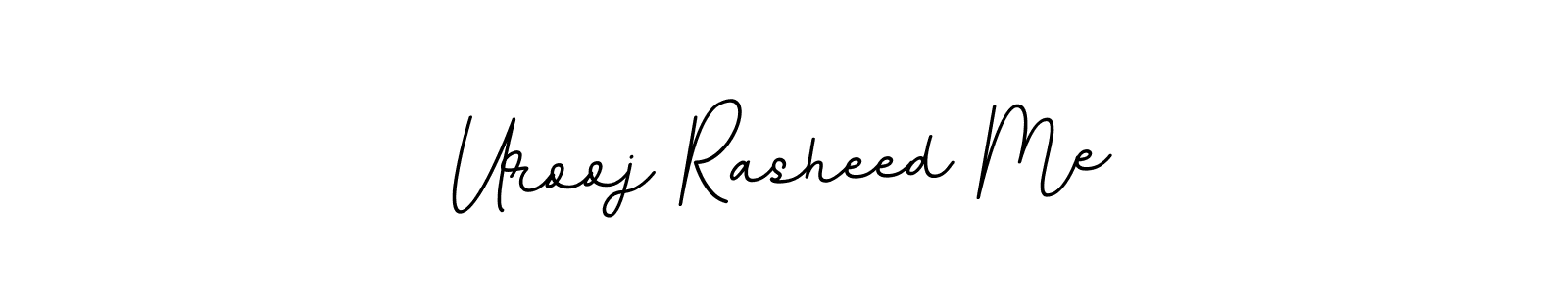 Use a signature maker to create a handwritten signature online. With this signature software, you can design (BallpointsItalic-DORy9) your own signature for name Urooj Rasheed Me. Urooj Rasheed Me signature style 11 images and pictures png