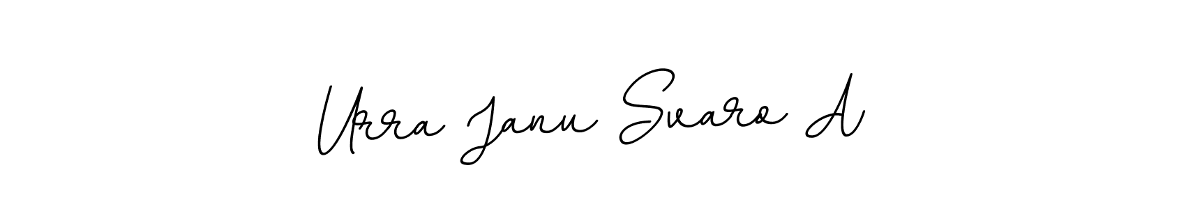 Make a beautiful signature design for name Urra Janu Svaro A. With this signature (BallpointsItalic-DORy9) style, you can create a handwritten signature for free. Urra Janu Svaro A signature style 11 images and pictures png