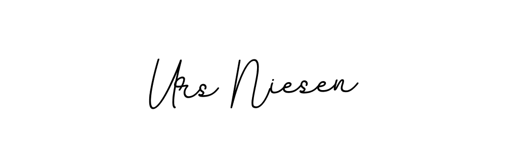 Also we have Urs Niesen name is the best signature style. Create professional handwritten signature collection using BallpointsItalic-DORy9 autograph style. Urs Niesen signature style 11 images and pictures png