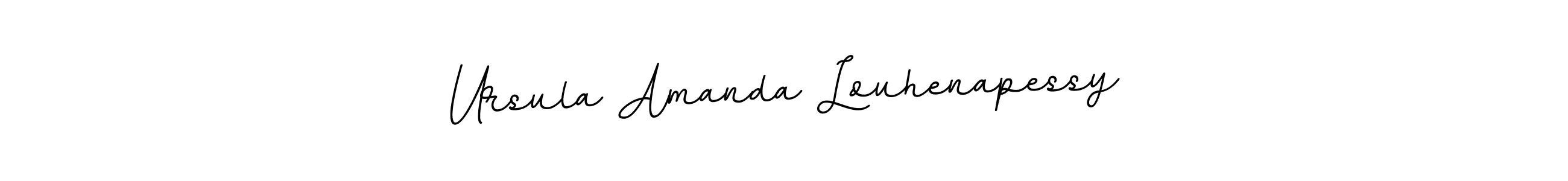This is the best signature style for the Ursula Amanda Louhenapessy name. Also you like these signature font (BallpointsItalic-DORy9). Mix name signature. Ursula Amanda Louhenapessy signature style 11 images and pictures png