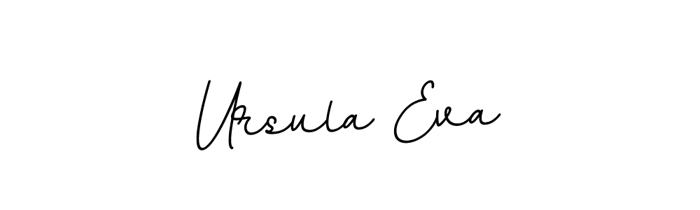 This is the best signature style for the Ursula Eva name. Also you like these signature font (BallpointsItalic-DORy9). Mix name signature. Ursula Eva signature style 11 images and pictures png