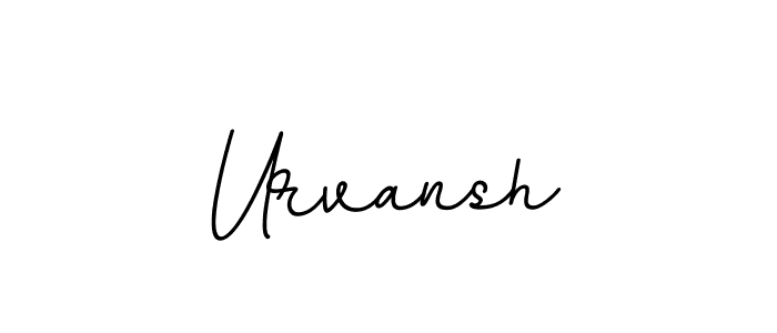 Make a beautiful signature design for name Urvansh. With this signature (BallpointsItalic-DORy9) style, you can create a handwritten signature for free. Urvansh signature style 11 images and pictures png