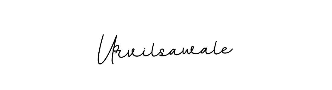 Use a signature maker to create a handwritten signature online. With this signature software, you can design (BallpointsItalic-DORy9) your own signature for name Urvilsawale. Urvilsawale signature style 11 images and pictures png