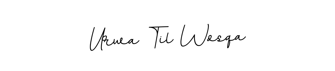 How to Draw Urwa Til Wosqa signature style? BallpointsItalic-DORy9 is a latest design signature styles for name Urwa Til Wosqa. Urwa Til Wosqa signature style 11 images and pictures png