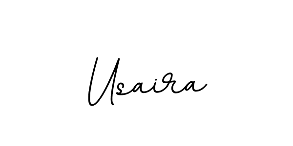 Create a beautiful signature design for name Usaira. With this signature (BallpointsItalic-DORy9) fonts, you can make a handwritten signature for free. Usaira signature style 11 images and pictures png