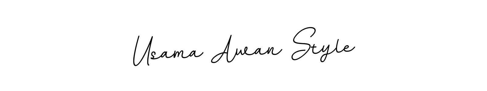 Design your own signature with our free online signature maker. With this signature software, you can create a handwritten (BallpointsItalic-DORy9) signature for name Usama Awan Style. Usama Awan Style signature style 11 images and pictures png