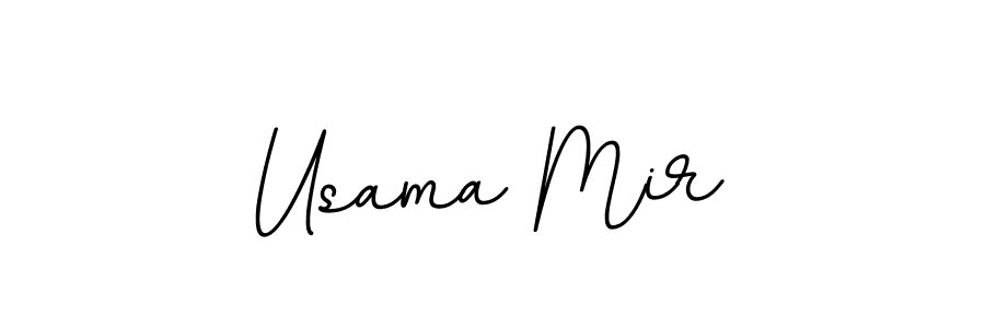 Make a beautiful signature design for name Usama Mir. With this signature (BallpointsItalic-DORy9) style, you can create a handwritten signature for free. Usama Mir signature style 11 images and pictures png