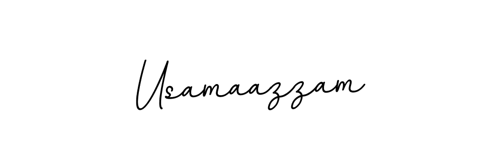 Use a signature maker to create a handwritten signature online. With this signature software, you can design (BallpointsItalic-DORy9) your own signature for name Usamaazzam. Usamaazzam signature style 11 images and pictures png