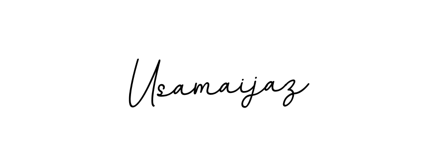 Use a signature maker to create a handwritten signature online. With this signature software, you can design (BallpointsItalic-DORy9) your own signature for name Usamaijaz. Usamaijaz signature style 11 images and pictures png