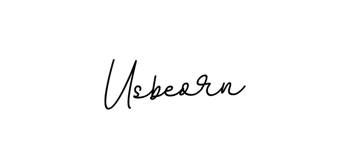 How to make Usbeorn signature? BallpointsItalic-DORy9 is a professional autograph style. Create handwritten signature for Usbeorn name. Usbeorn signature style 11 images and pictures png