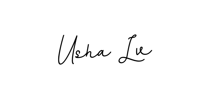 This is the best signature style for the Usha Lv name. Also you like these signature font (BallpointsItalic-DORy9). Mix name signature. Usha Lv signature style 11 images and pictures png