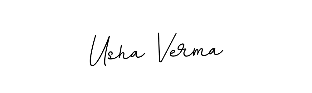 The best way (BallpointsItalic-DORy9) to make a short signature is to pick only two or three words in your name. The name Usha Verma include a total of six letters. For converting this name. Usha Verma signature style 11 images and pictures png