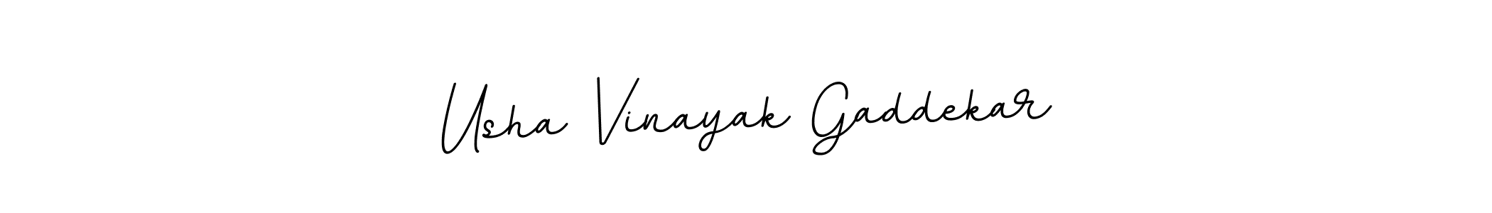 Design your own signature with our free online signature maker. With this signature software, you can create a handwritten (BallpointsItalic-DORy9) signature for name Usha Vinayak Gaddekar. Usha Vinayak Gaddekar signature style 11 images and pictures png