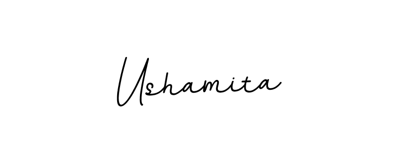 How to make Ushamita name signature. Use BallpointsItalic-DORy9 style for creating short signs online. This is the latest handwritten sign. Ushamita signature style 11 images and pictures png