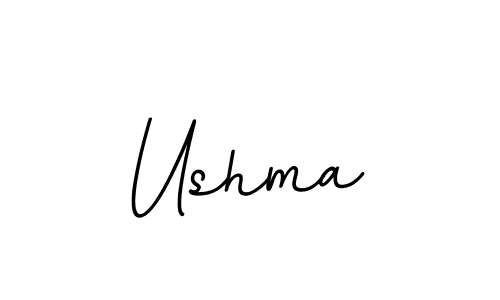 How to make Ushma name signature. Use BallpointsItalic-DORy9 style for creating short signs online. This is the latest handwritten sign. Ushma signature style 11 images and pictures png