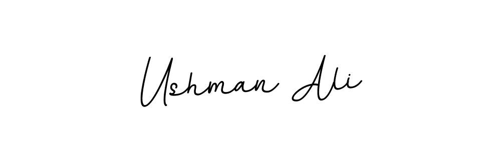 This is the best signature style for the Ushman Ali name. Also you like these signature font (BallpointsItalic-DORy9). Mix name signature. Ushman Ali signature style 11 images and pictures png