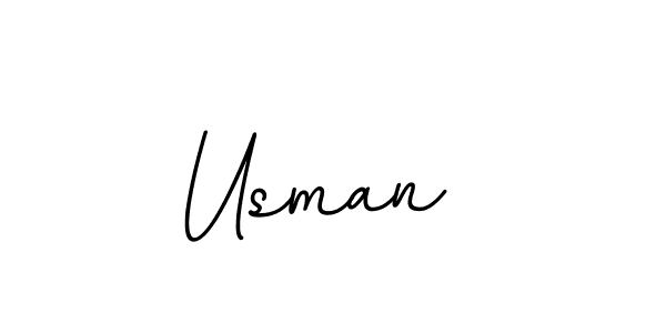 Design your own signature with our free online signature maker. With this signature software, you can create a handwritten (BallpointsItalic-DORy9) signature for name Usman . Usman  signature style 11 images and pictures png