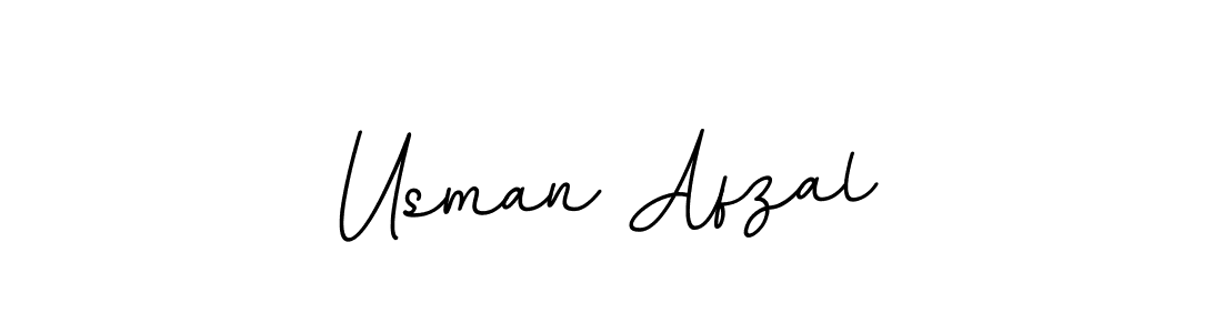 Make a beautiful signature design for name Usman Afzal. With this signature (BallpointsItalic-DORy9) style, you can create a handwritten signature for free. Usman Afzal signature style 11 images and pictures png