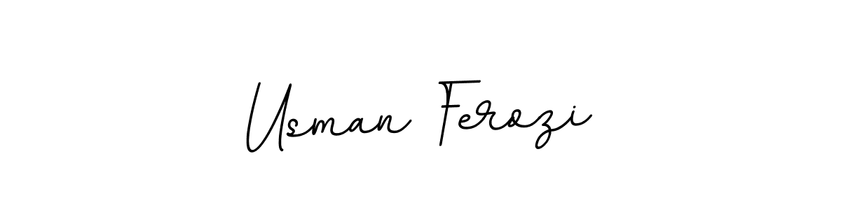 How to make Usman Ferozi signature? BallpointsItalic-DORy9 is a professional autograph style. Create handwritten signature for Usman Ferozi name. Usman Ferozi signature style 11 images and pictures png