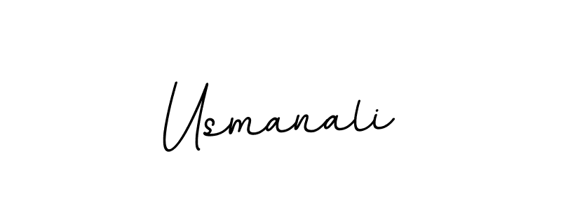 Use a signature maker to create a handwritten signature online. With this signature software, you can design (BallpointsItalic-DORy9) your own signature for name Usmanali. Usmanali signature style 11 images and pictures png