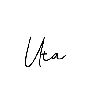 Uta stylish signature style. Best Handwritten Sign (BallpointsItalic-DORy9) for my name. Handwritten Signature Collection Ideas for my name Uta. Uta signature style 11 images and pictures png