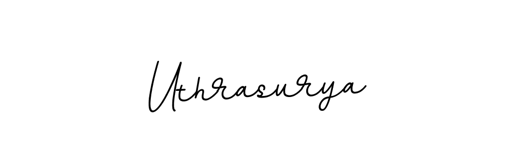 Create a beautiful signature design for name Uthrasurya. With this signature (BallpointsItalic-DORy9) fonts, you can make a handwritten signature for free. Uthrasurya signature style 11 images and pictures png