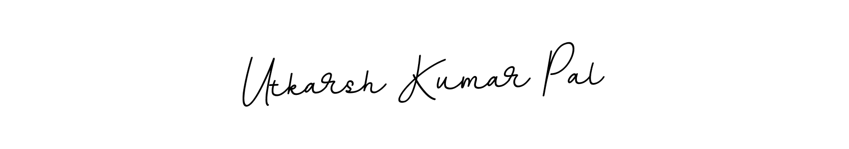 You should practise on your own different ways (BallpointsItalic-DORy9) to write your name (Utkarsh Kumar Pal) in signature. don't let someone else do it for you. Utkarsh Kumar Pal signature style 11 images and pictures png