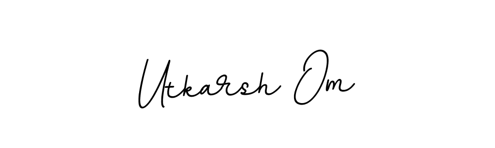 Design your own signature with our free online signature maker. With this signature software, you can create a handwritten (BallpointsItalic-DORy9) signature for name Utkarsh Om. Utkarsh Om signature style 11 images and pictures png