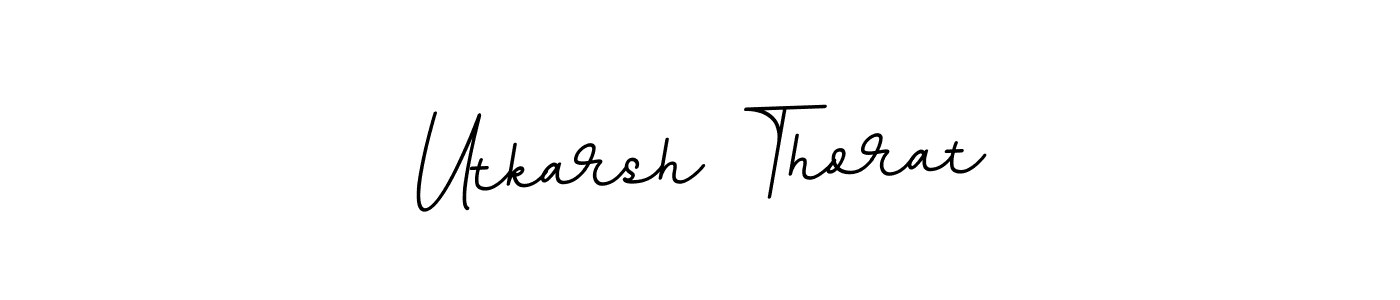 The best way (BallpointsItalic-DORy9) to make a short signature is to pick only two or three words in your name. The name Utkarsh Thorat include a total of six letters. For converting this name. Utkarsh Thorat signature style 11 images and pictures png